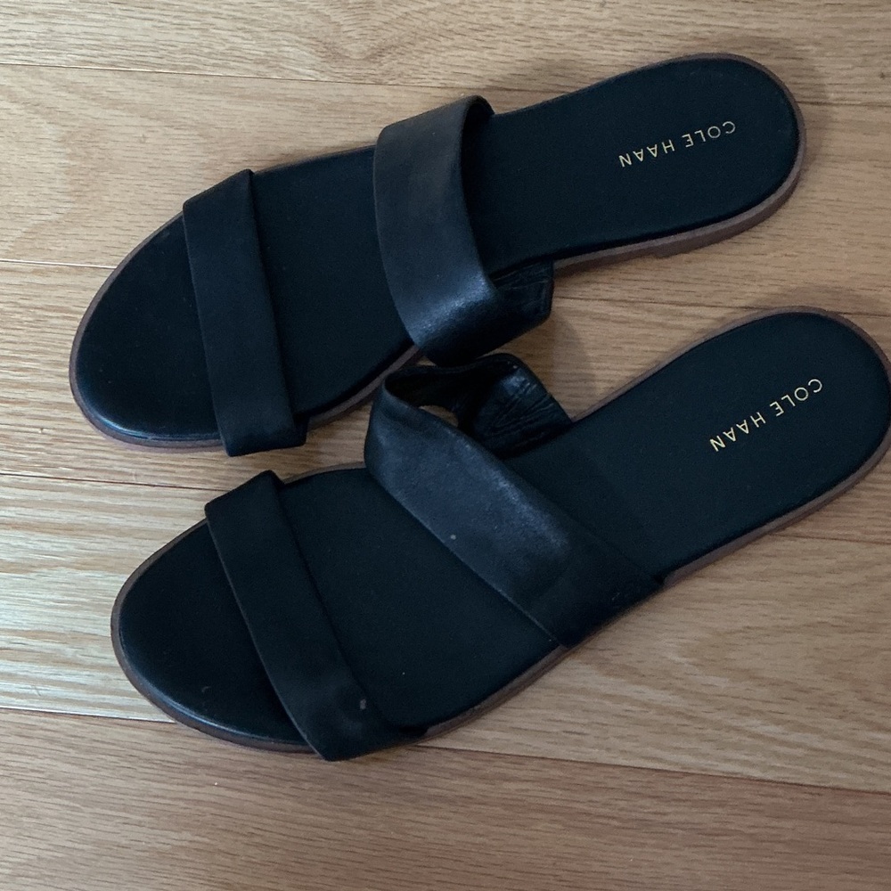 Cole Haan Women's Black Slide Sandals